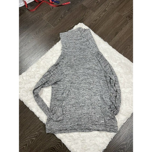 Hello Mello Grey Loungewear‎ cowl Neck Top with Pockets Large